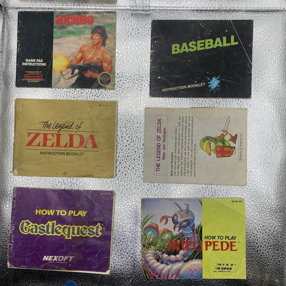 Nintendo Other - Nintendo NES Instruction Booklet Collection of 6